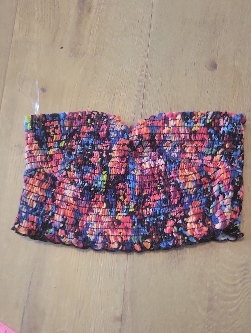 BKE Buckle Multi-Colored Tube Top Size Large
